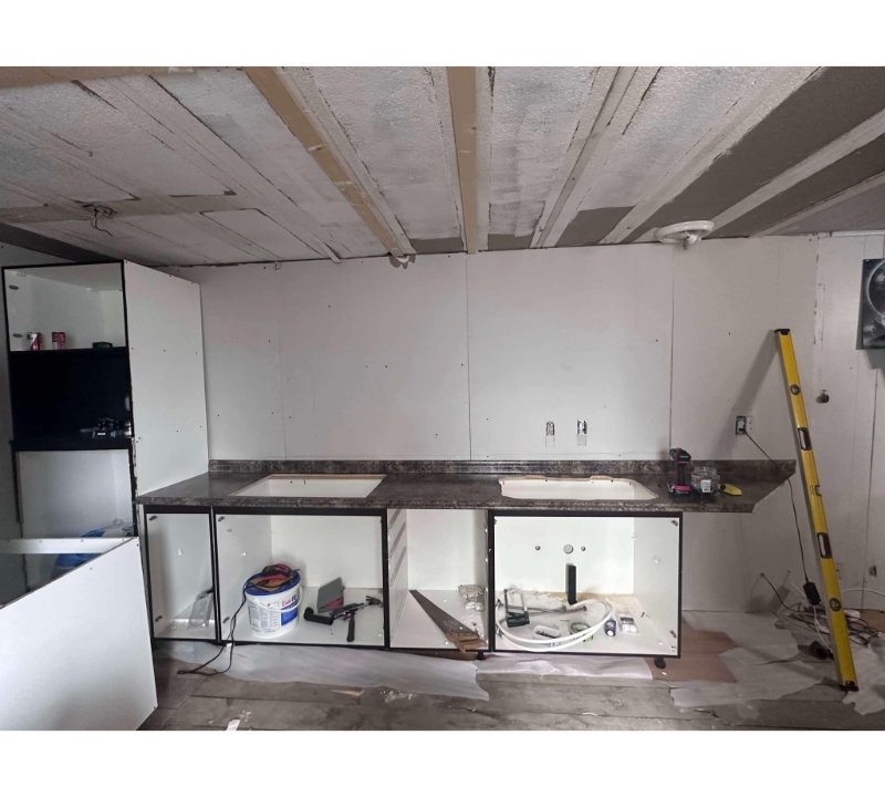 Before Kitchen Cabinets & Counter Top Install