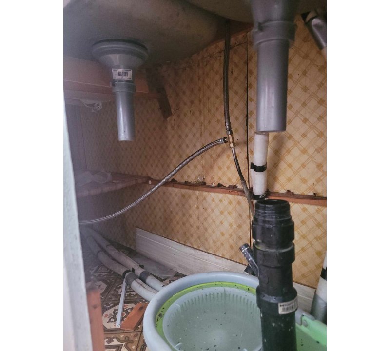 Before Plumbing Under Sink 2